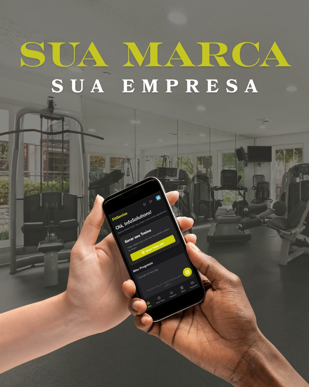 App Whitelabel FitGenius+ para Academias